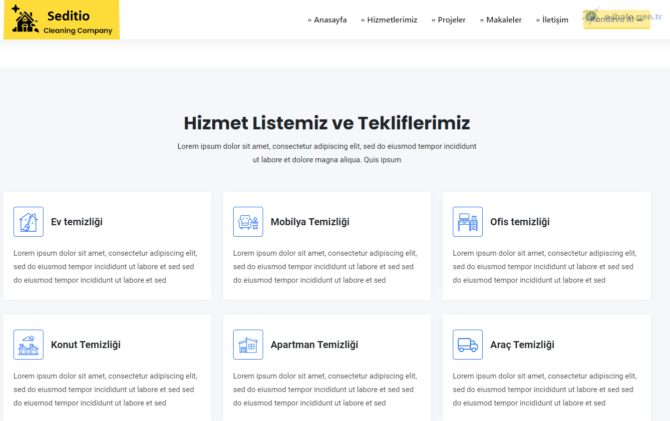 Temizlik Firması Scripti