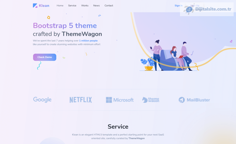 Klean – Responsive Bootstrap 5 HTML5 Multipurpose Landing Page
