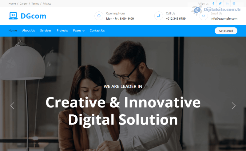 DGcom – Bootstrap 5 HTML5 Design Agency Template
