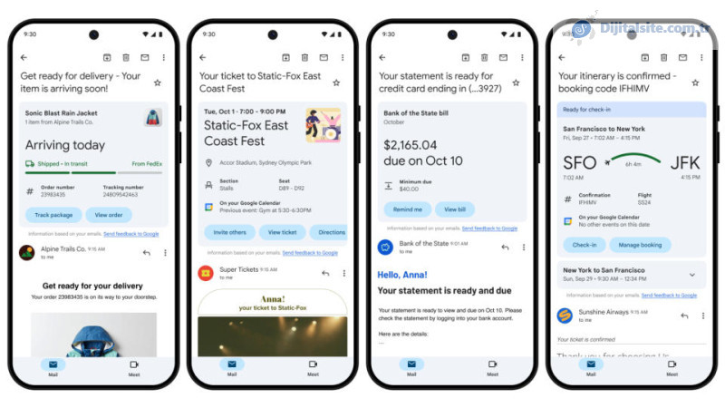 Google, Gmail özetlerini daha kullanışlı hale getiriyor ve 'Yakında Olacak' sekmesini ekliyor