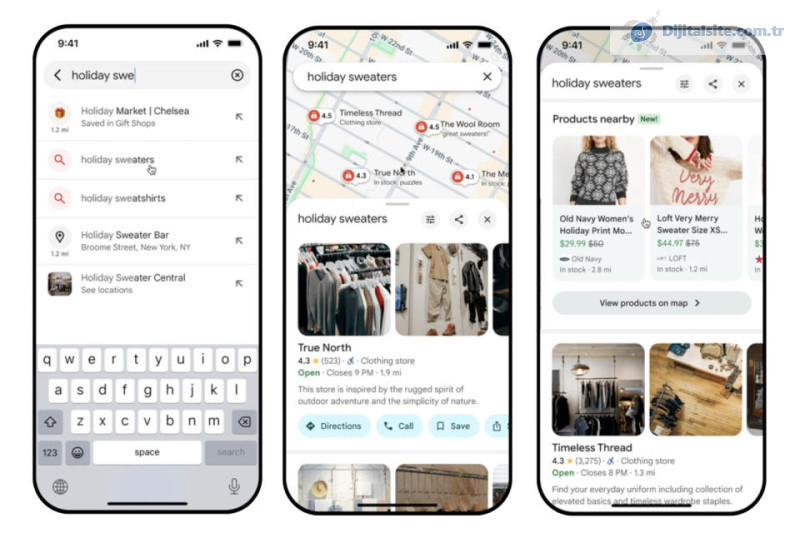 Artık Google Haritalar'da ürün arayabilirsiniz