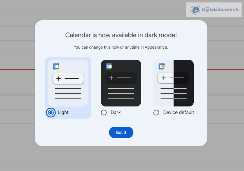 Google Takvim'in web sürümü sonunda karanlık moda kavuştu