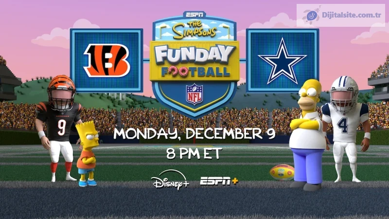 Simpsonlar, ESPN+ ve Disney+'da Pazartesi Gecesi Futbolu'na katılacak