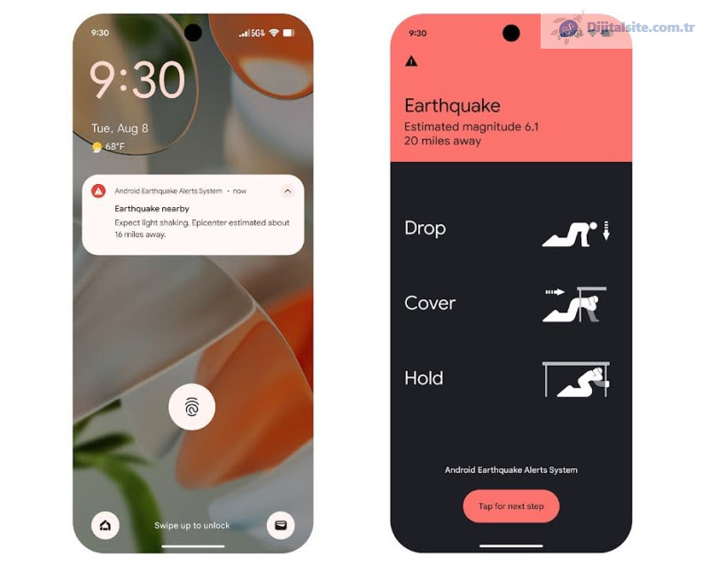 Android'in Deprem Uyarı Sistemi tüm ABD'ye yayılıyor