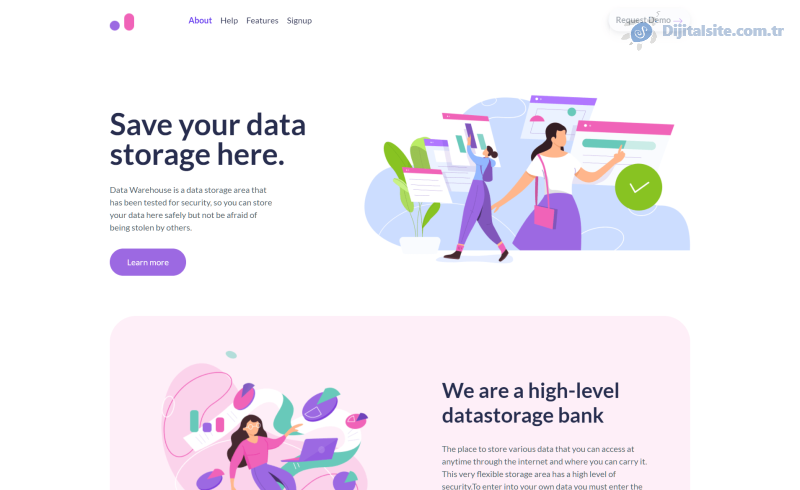DataWarehouse – Bootstrap 5 HTML5 Landing Page Template