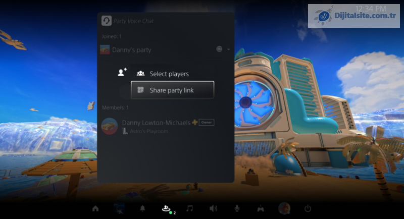 PS5 Party Share özelliği.