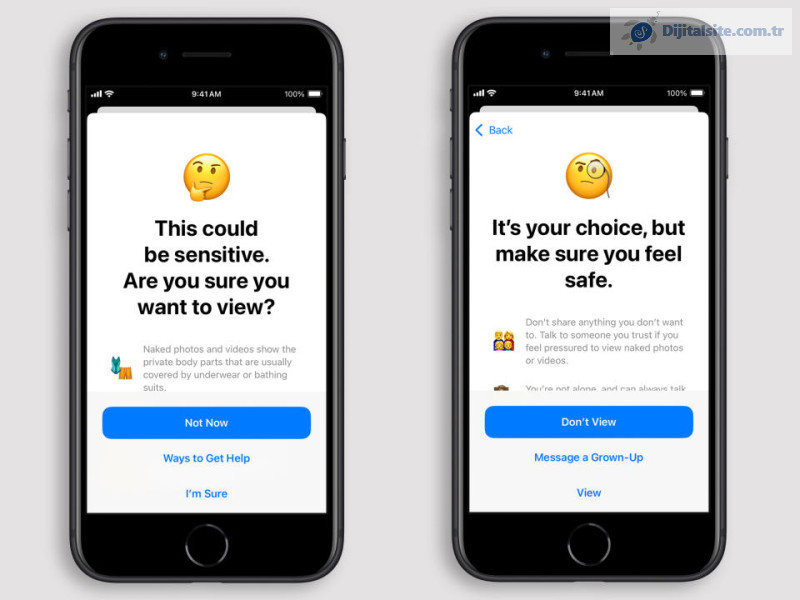 iOS 18.2'de çıplak içeriği bulanıklaştırıp Apple'a bildirebilen bir çocuk güvenliği özelliği var