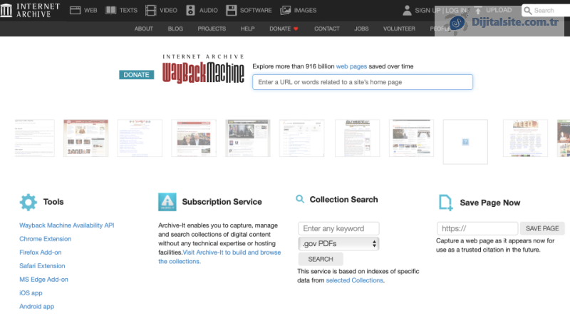 İnternet Arşivi'nin Wayback Machine'i tamamen faaliyete geçti